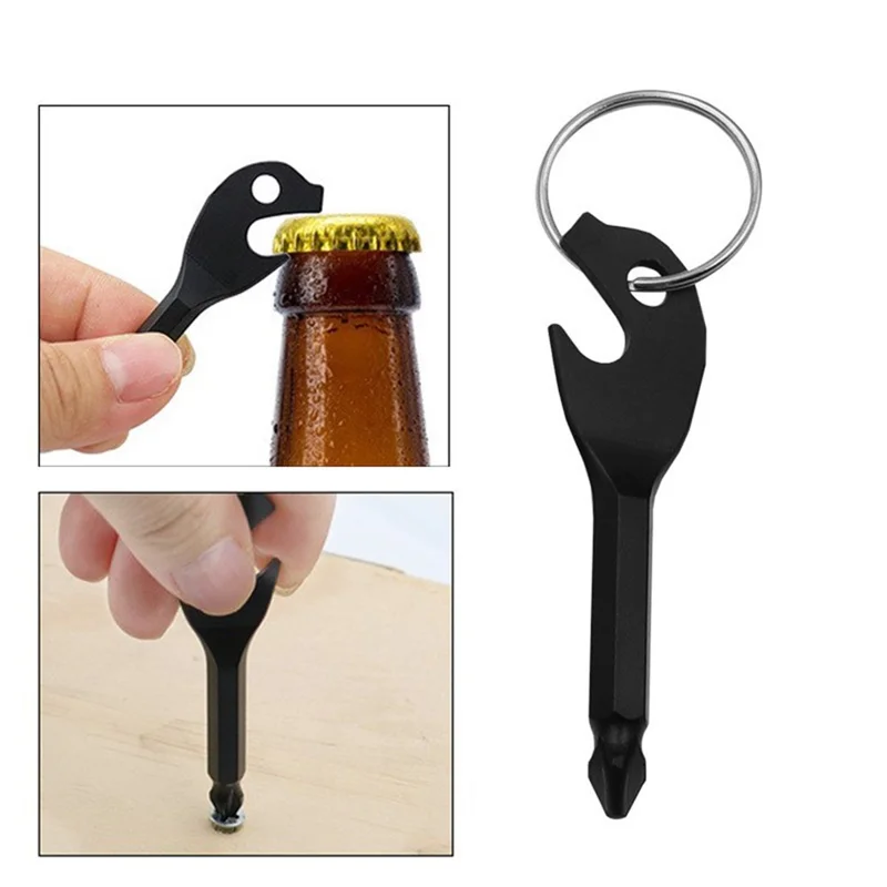 YHD115 Outdoor Portable Bottle Opener Key Design Mini Phillips Screwdriver