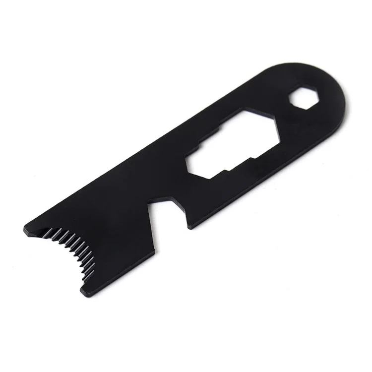 Outdoor Edelstahl Campingfeuer-Starter Flint Scraper Fire Rod Striker Flaschenöffner Werkzeug