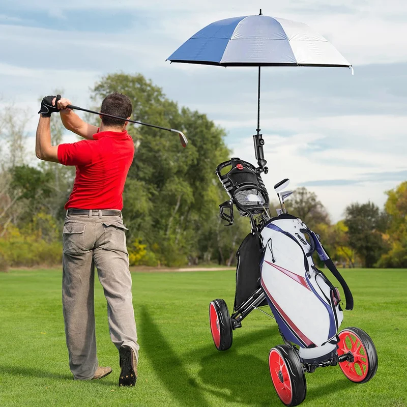 Carrito de golf plegable con ruedas de 4 ZH-X005 de aleación de aluminio