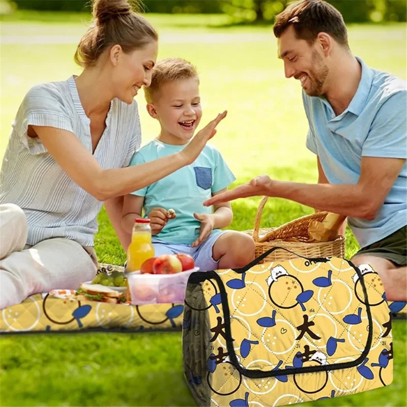 BY-001 Outdoor Camping Mat Moisture Proof Folding Picnic Blanket, 200x200cm - Flying Chess+Chess Pieces