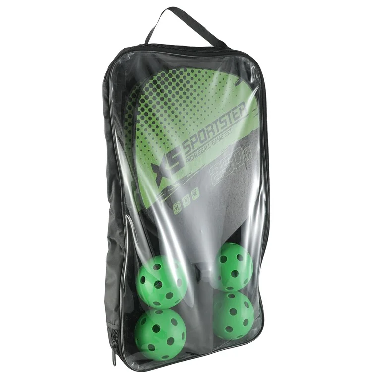 CG1415 Pickle Ball Racket Set Pickle Ball Paddle Kit with 2 Rackets + 4 Pickle Balls