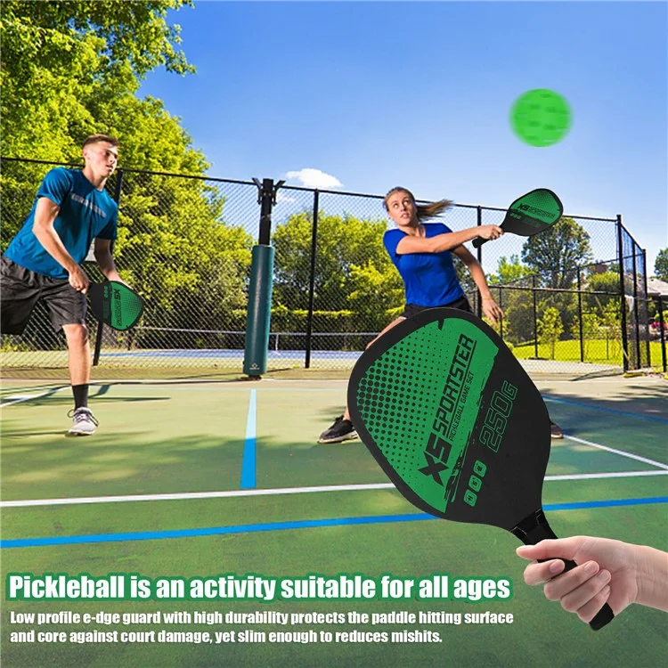 CG1415 Pickle Ball Racket Set Pickle Ball Paddle Kit with 2 Rackets + 4 Pickle Balls