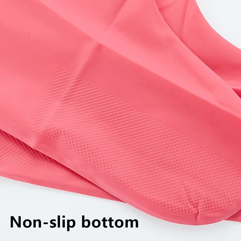 BANYUREN 1 Par de Capas Impermeáveis para Sapatos Reutilizáveis com Látex Anti-Deslizante para Dias Chuvosos - Amarelo / G