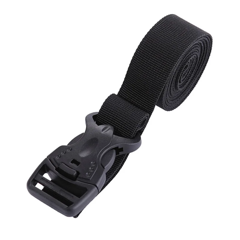 AOTU Adjustable Luggage Bag Binding Strap Travel Camping Equipment Suitcase Polyester Fixing Strap - Black