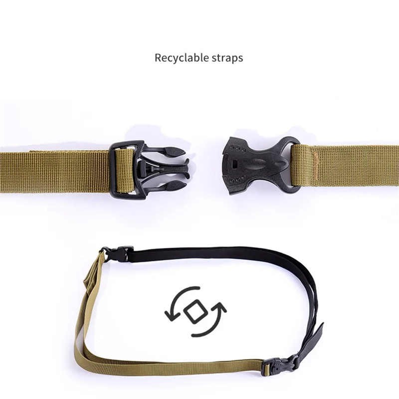 AOTU Adjustable Luggage Bag Binding Strap Travel Camping Equipment Suitcase Polyester Fixing Strap - Black