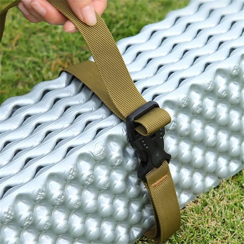 AOTU Adjustable Luggage Bag Binding Strap Travel Camping Equipment Suitcase Polyester Fixing Strap - Black