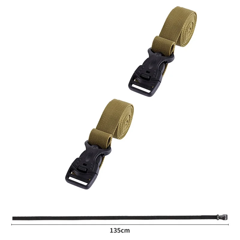 AOTU Adjustable Luggage Bag Binding Strap Travel Camping Equipment Suitcase Polyester Fixing Strap - Black