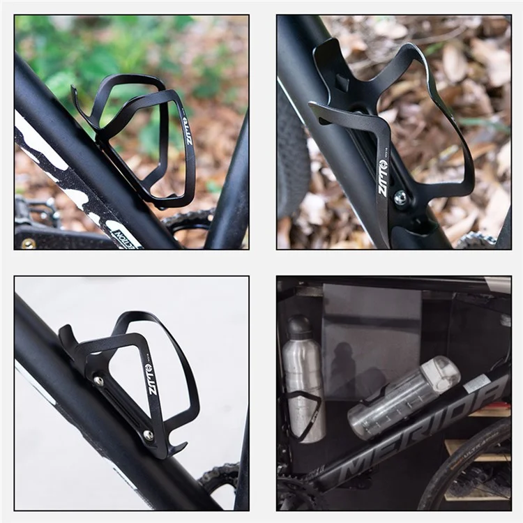 ZTTO W316 Suporte de Garrafa de Liga de Alumínio para Bicicleta Estrada Bicicleta de Montanha Gaiola de Garrafa de Água - Preto