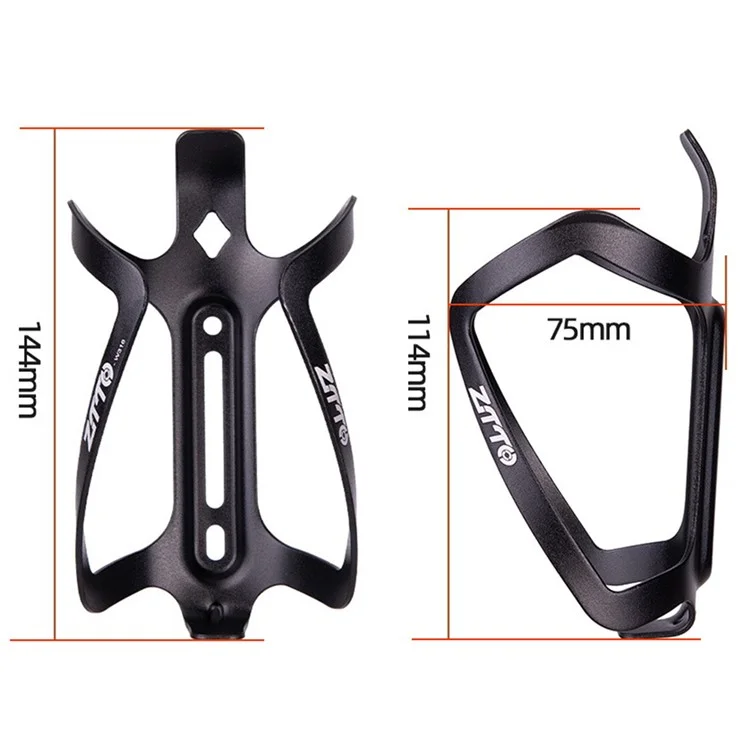 ZTTO W316 Suporte de Garrafa de Liga de Alumínio para Bicicleta Estrada Bicicleta de Montanha Gaiola de Garrafa de Água - Preto