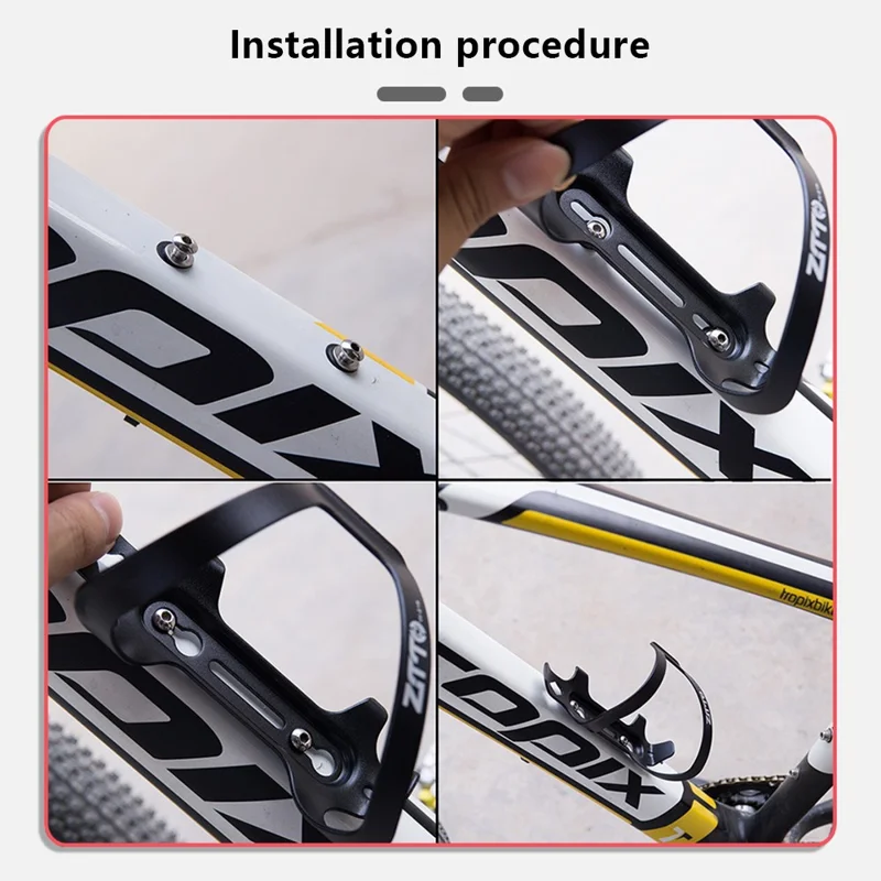 ZTTO W316 Aluminum Alloy Bicycle Bottle Holder Road Bike Water Bottle Cage Bracket - Orange