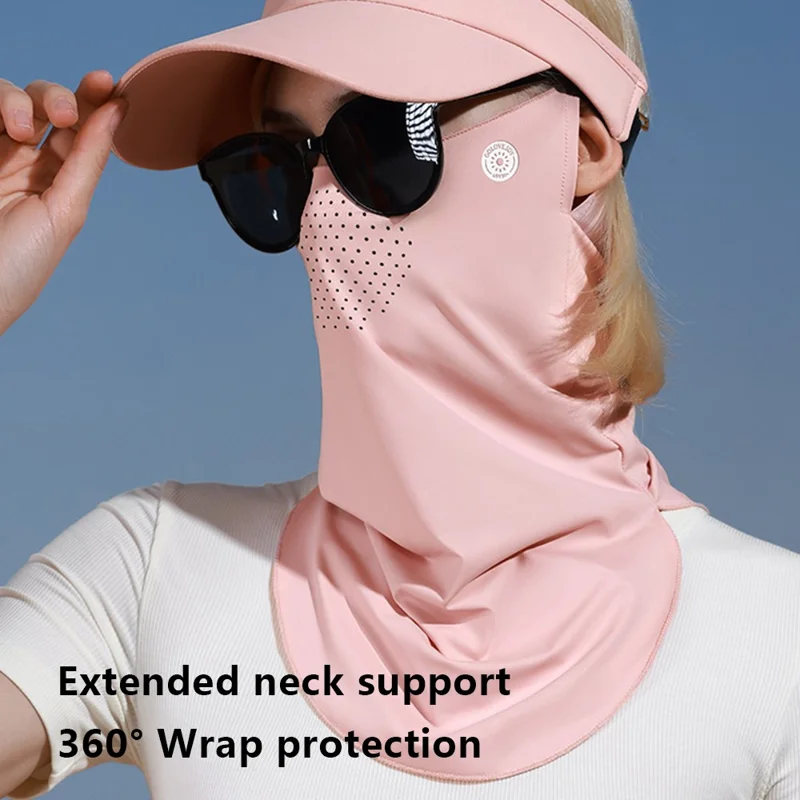 GOLOVEJOY XTJ128 Summer Hanging Ear Sunproof Mask Scarf Breathable Cooling Face Neck Cover - Dark Grey