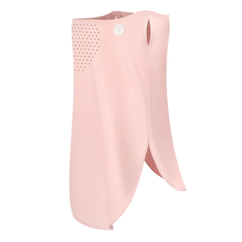 GOLOVEJOY XTJ128 Summer Hanging Ear Sunproof Mask Scarf Breathable Cooling Face Neck Cover - Pink