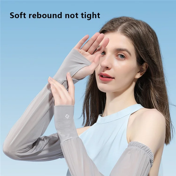 GOLOVEJOY HB24 1 Paire de Manches Anti-UV d'été pour Femmes Respirantes et Rafraîchissantes - Gris