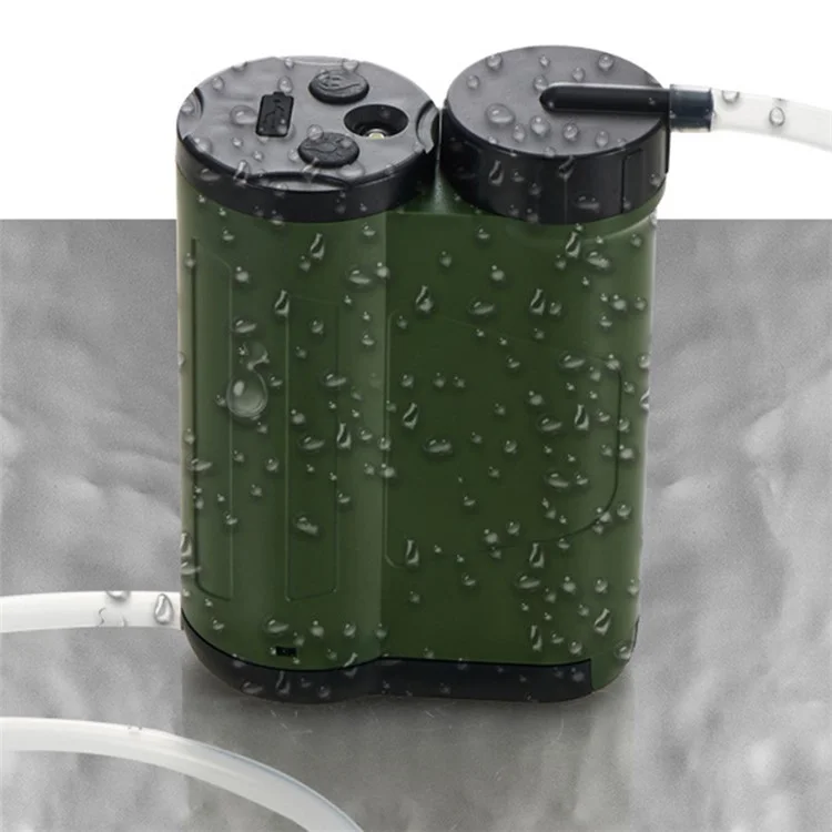 Outdoor Survival Electric Water Filter Emergency LED Light Water Purification Tool (BPA-Free, No FDA)