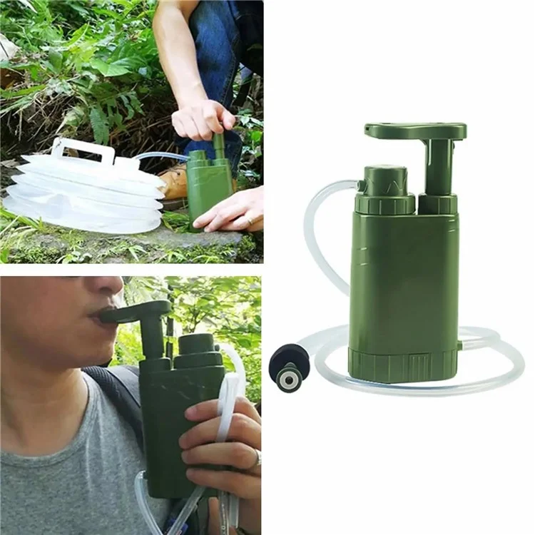 Emergency Survival Water Filter Straw Multifunction Compass Water Purifier (No FDA, BPA-Free)