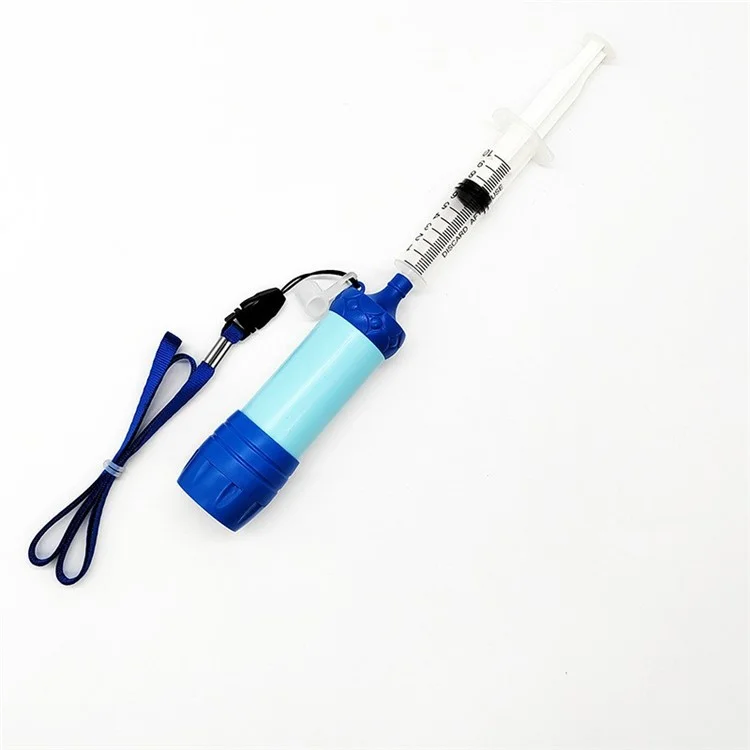 QJ-A14 Outdoors Water Filter Straw Water Purifier Survival Gear for Hiking / Camping