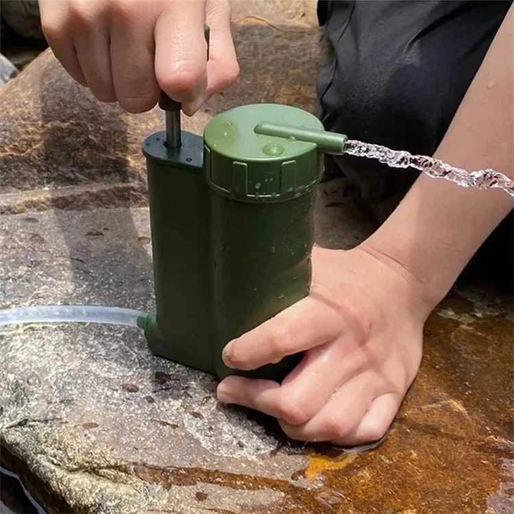 Filtro de Agua al Aire Libre Purificador de Agua de Supervivencia de Emergencia Para Caminar Para Acampar (sin FDA, BPA Gratis)