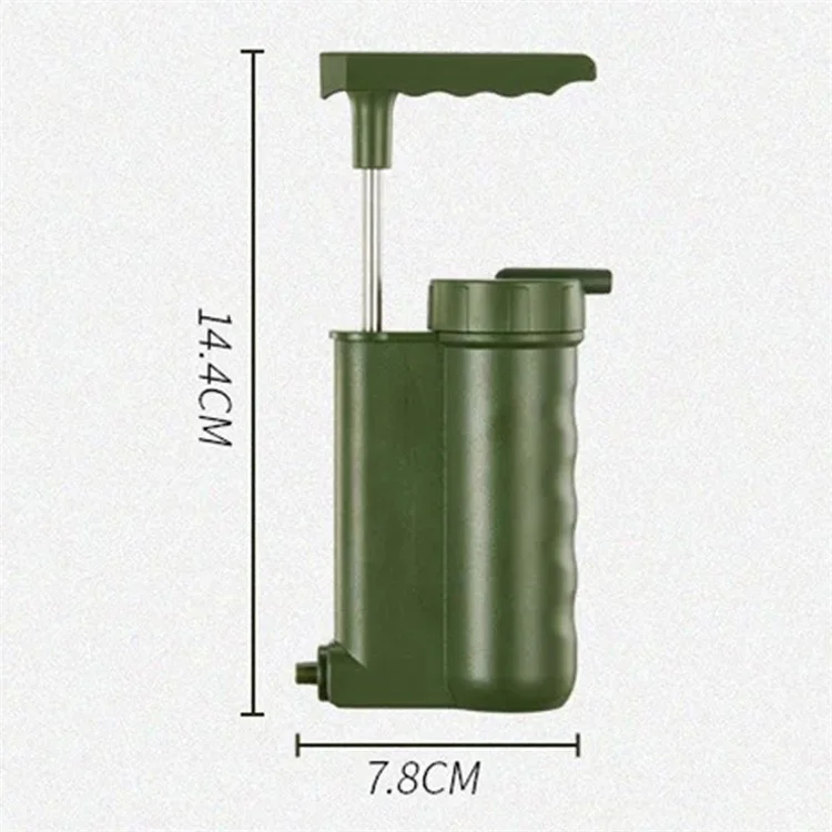 Filtro de Água ao ar Livre Purificador de Água de Sobrevivência de Emergência Para Camping (sem FDA, BPA Grátis)