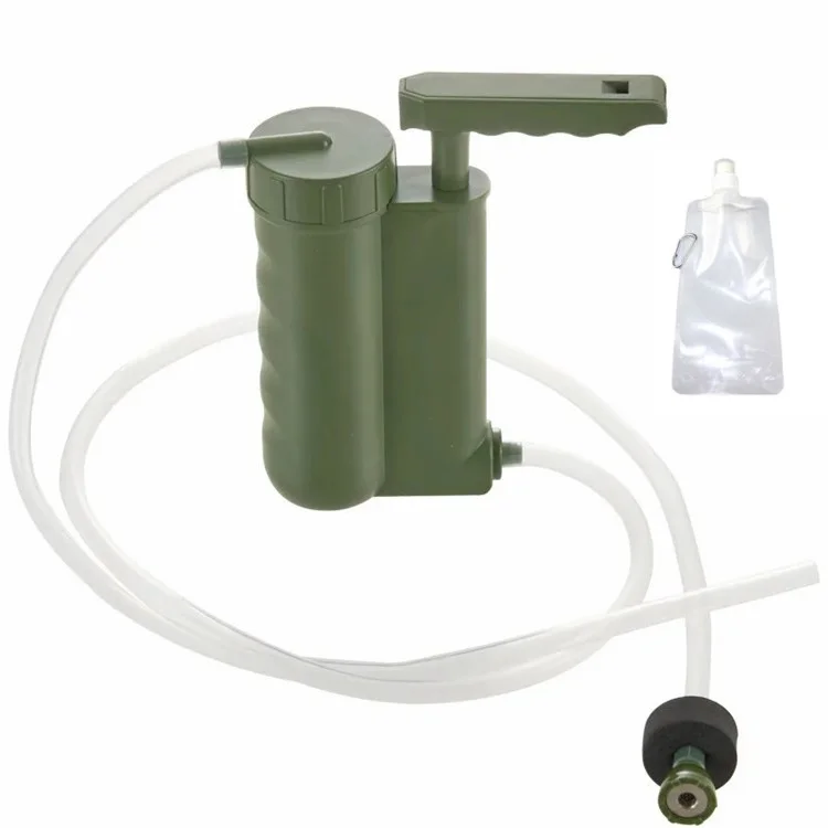 Filtro Acqua Per Escursioni Per Esterni Per Esterni Per Esterni Purificatore D'acqua di Sopravvivenza + 480 ml di Acqua (nessuna FDA, BPA Free)