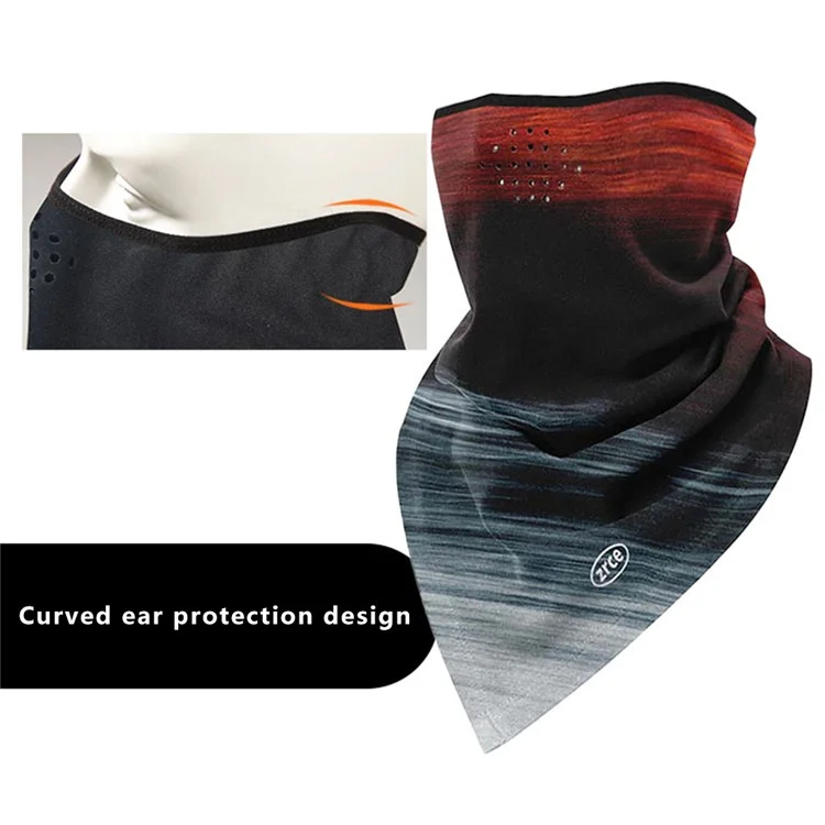 ZRCE PE Windproof Winter Skiing Cycling Face Neck Cover Warm Triangle Scarf - PE07