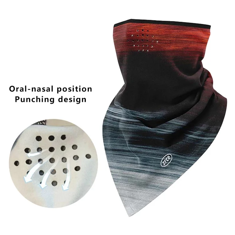 ZRCE PE Windproof Winter Skiing Cycling Face Neck Cover Warm Triangle Scarf - PE07