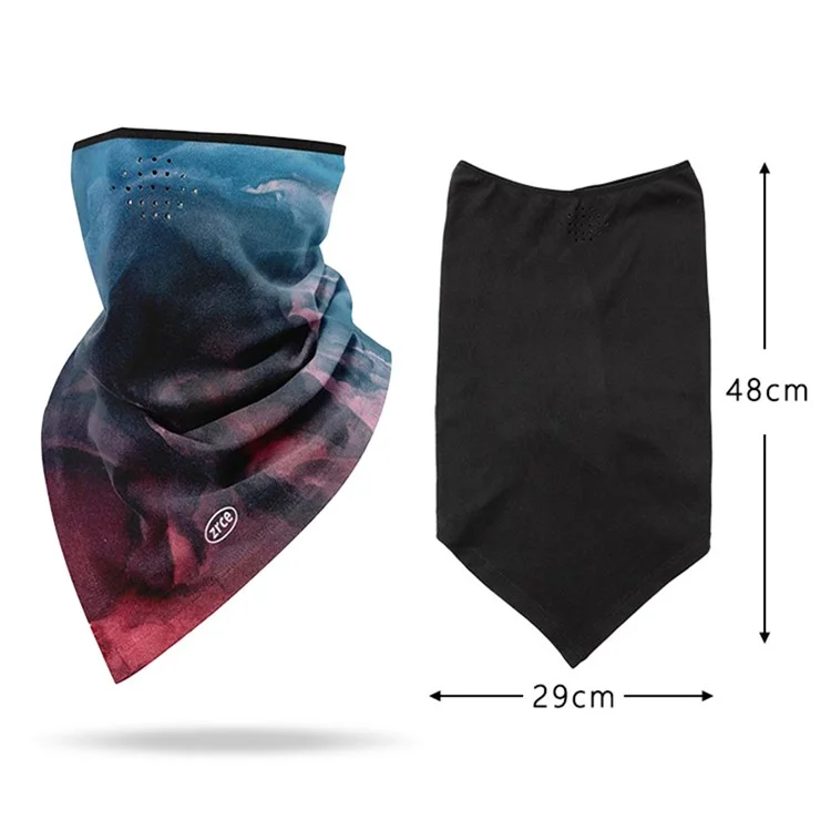 ZRCE PE Windproof Winter Skiing Cycling Face Neck Cover Warm Triangle Scarf - PE07