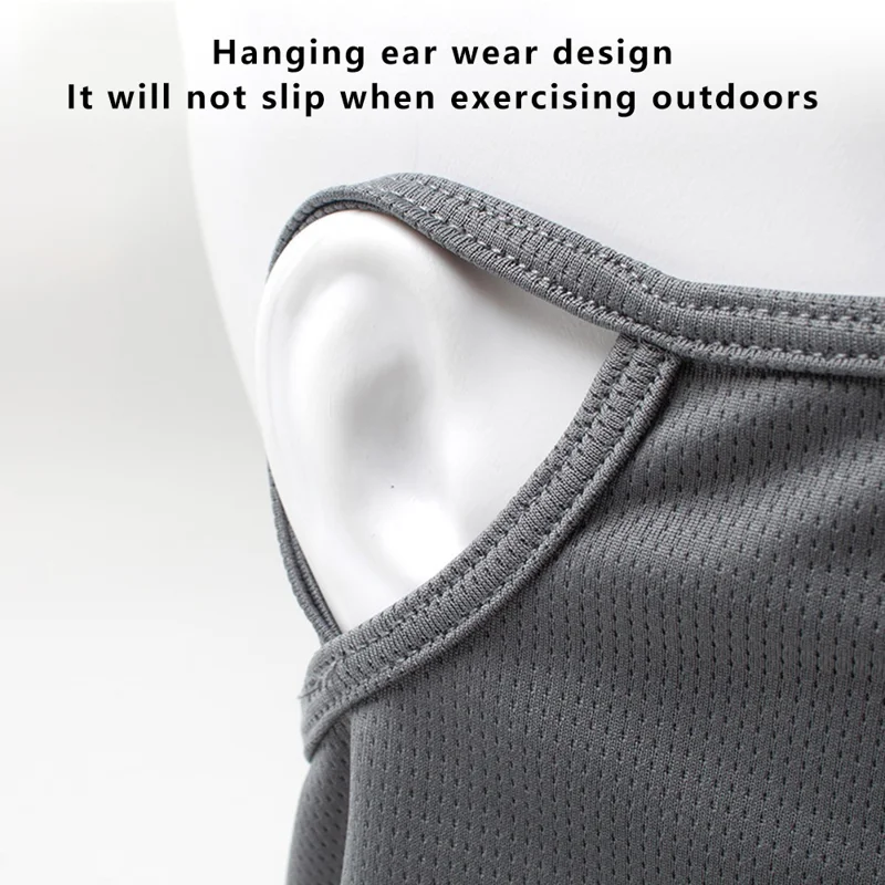 ZRCE PA05 Summer Sun-proof Mask Scarf Ear Hanging Breathable Polyester Face Neck Cover