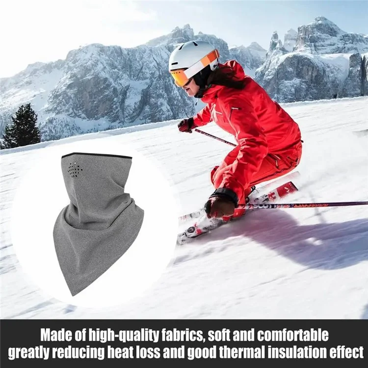 ZRCE PA03 Winter Cycling Windproof Face Mask Ear Hanging Triangle Neck Gaiter - PA03-4 / Khaki