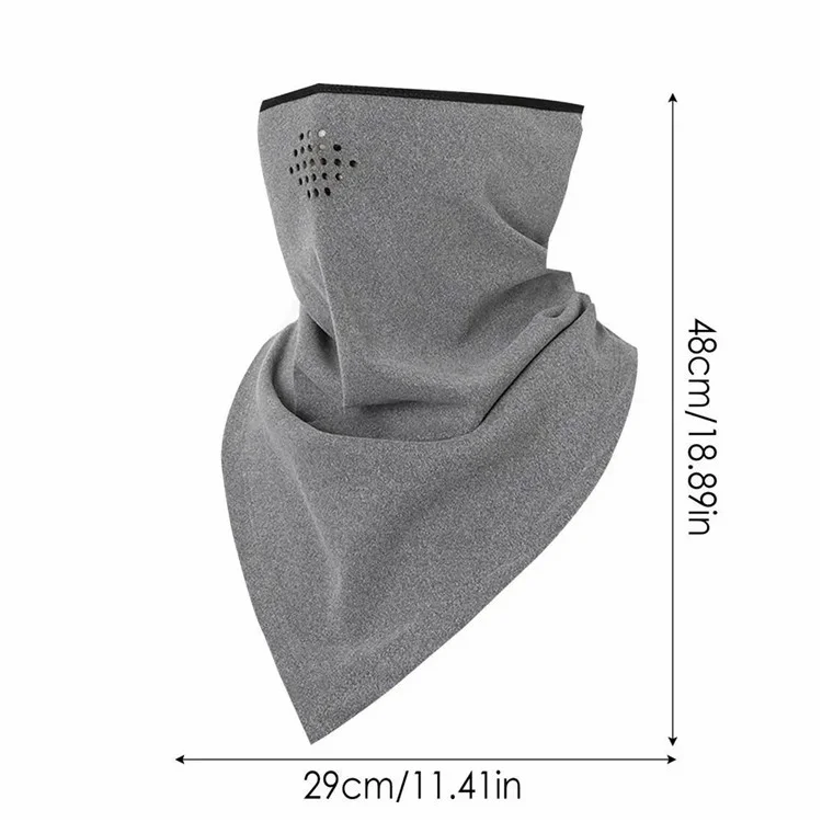 ZRCE PA03 Winter Cycling Windproof Face Mask Ear Hanging Triangle Neck Gaiter - PA03-4 / Khaki