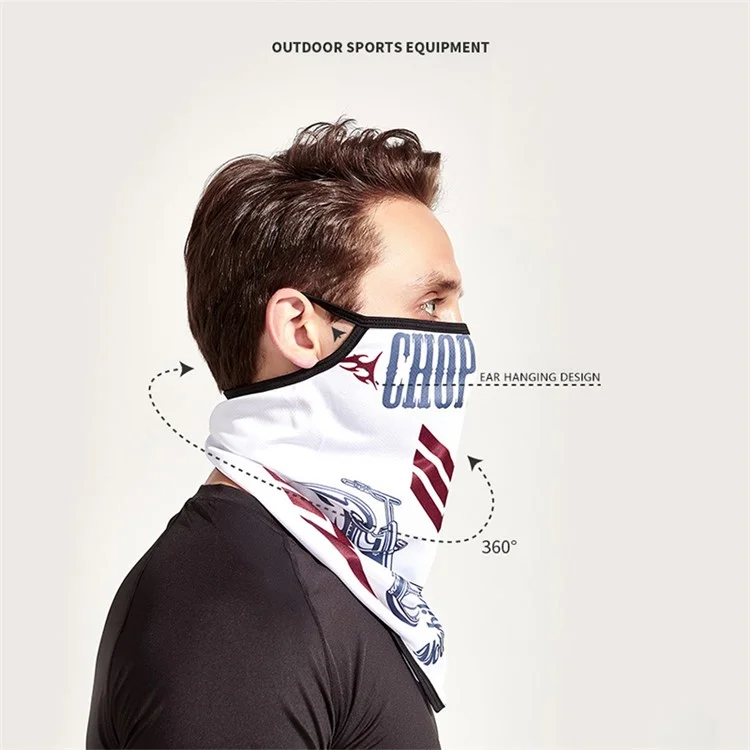 ZRCE GE Outdoor Sonnenschutz-Maske Schal Ohraufhängung Motorrad Anti-UV-Gesichts- und Nackenabdeckung - GE-519