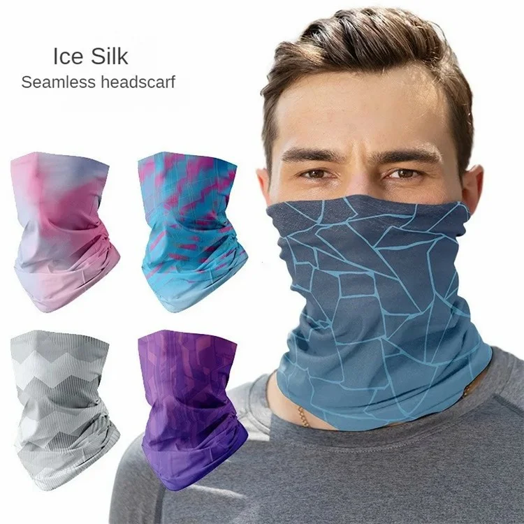 YD Outdoor Fishing Ice Silk Face Mask Anti-UV Cycling Neck Gaiter, 25*50cm - YD-1032