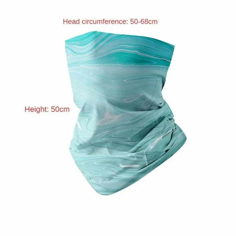 YD Outdoor Fishing Ice Silk Face Mask Anti-UV Cycling Neck Gaiter, 25*50cm - YD-1032