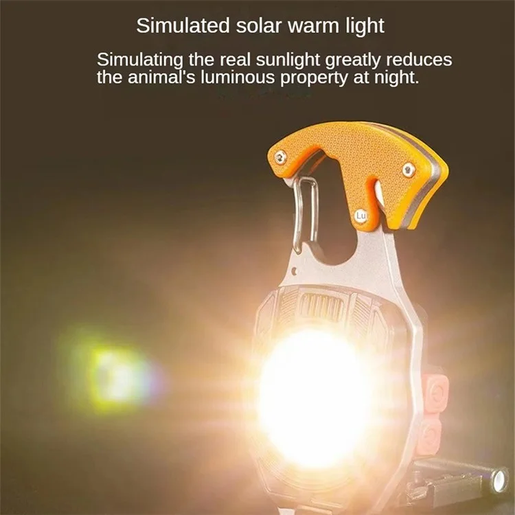 W5147 Multi-function Accendisigari Outdoor Emergency Light Apribottiglie Fischietto - Arancione