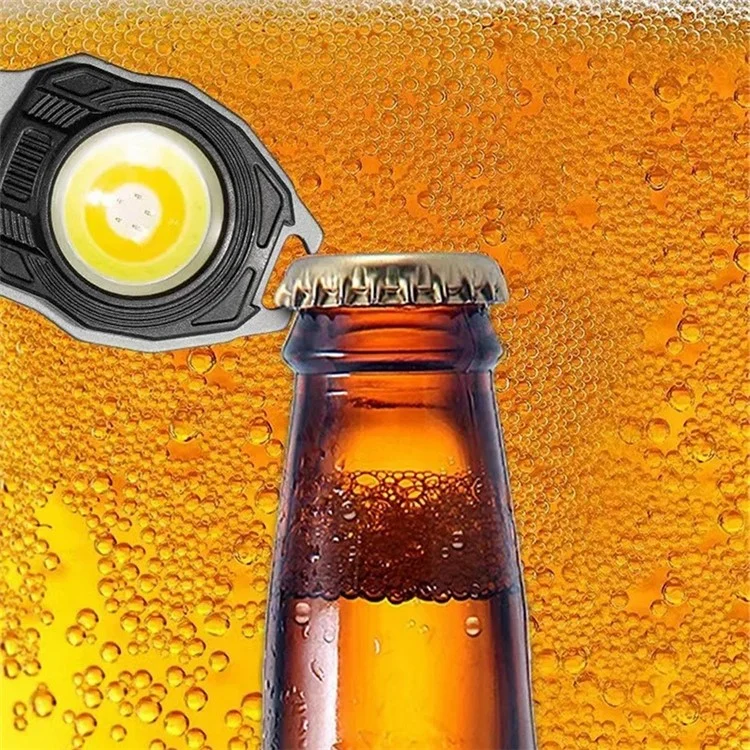 W5147 Multi-function Cigarette Lighter Outdoor Emergency Light Bottle Opener Whistle - Orange