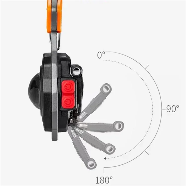 W5147 Multi-function Accendisigari Outdoor Emergency Light Apribottiglie Fischietto - Arancione