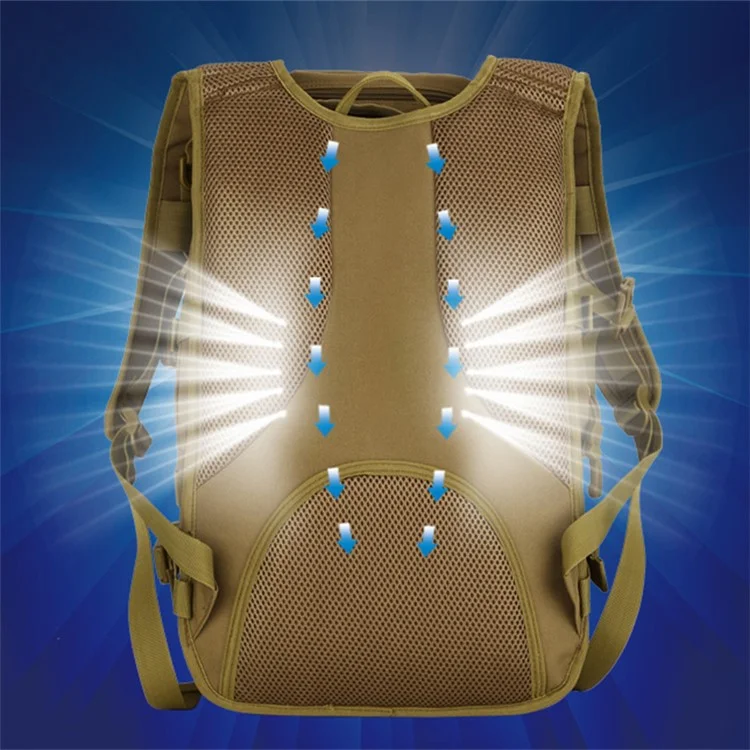 PROTECTOR PLUS S413-40L X7 Tactical Shoulder Bag Mochila à Prova d'água em Nylon para Uso Externo - Marrom Coyote