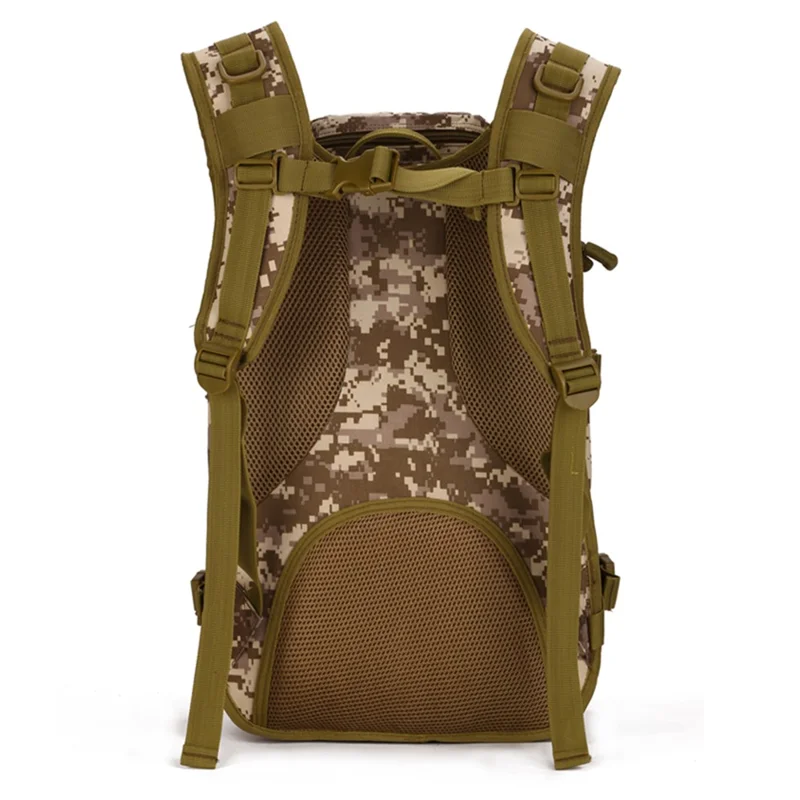 PROTECTOR PLUS S413-40L X7 Tactical Shoulder Bag Waterproof Nylon Outdoor MOLLE Backpack - Desert Digital