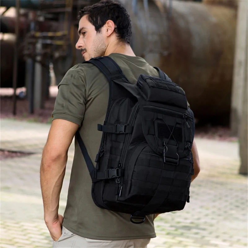 PROTECTOR PLUS S413-40L X7 Tactical Shoulder Bag Waterproof Nylon Outdoor MOLLE Backpack - Desert Digital