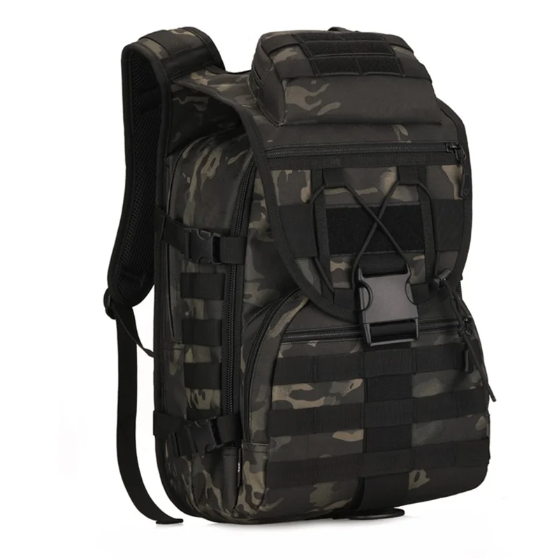 PROTECTOR PLUS S413-40L X7 Tactical Shoulder Bag Waterproof Nylon Outdoor MOLLE Backpack - Black Scorpion Camouflage