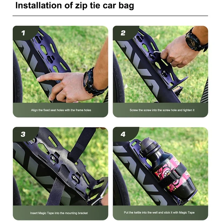 ENLEE Bike Front Fork Bag Holder Bracket Quick Release Bicycle Mount Base - For Road Bike