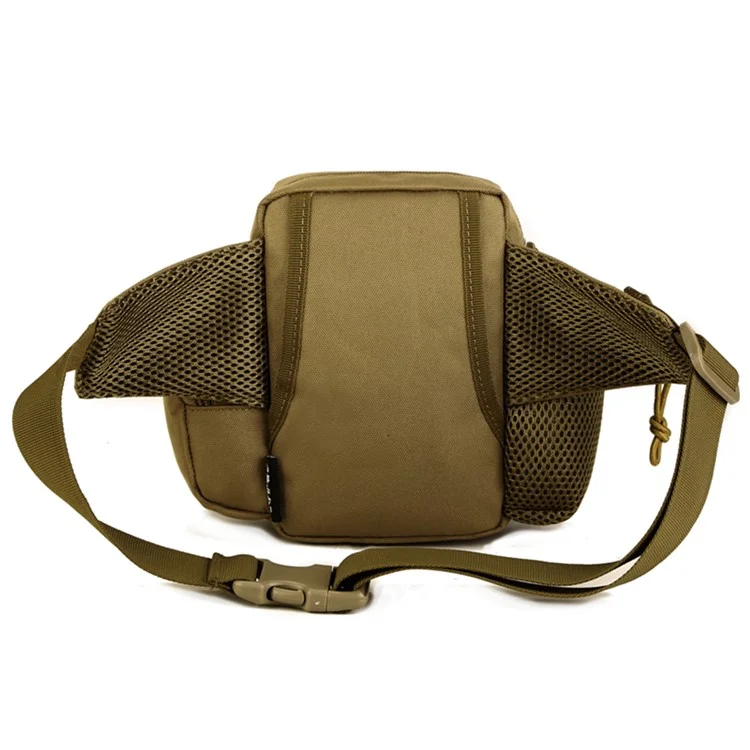 PROTECTOR PLUS Y117 Cycling Waist Bag Water Bottle Holder Tactical Fanny Pack - Coyote Brown