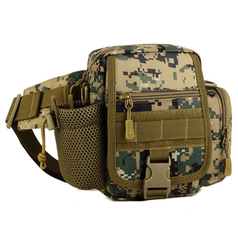 PROTECTOR PLUS Y117 Cycling Waist Bag Water Bottle Holder Tactical Fanny Pack - Jungle Digital