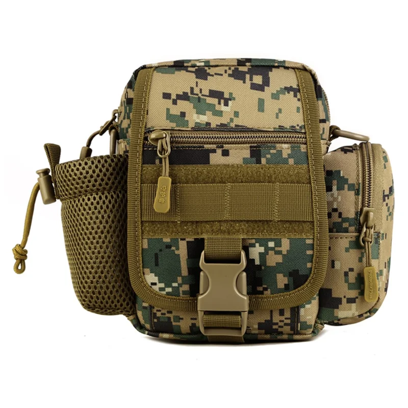 PROTECTOR PLUS Y117 Cycling Waist Bag Water Bottle Holder Tactical Fanny Pack - Jungle Digital
