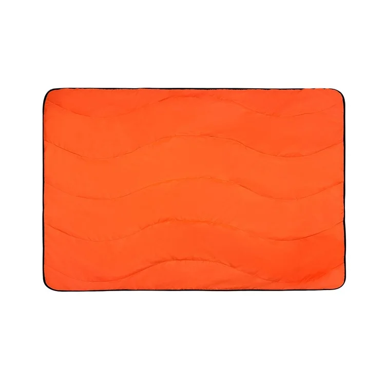 Большое толстое кемпинговое одеяло с сумкой для хранения Outdoor Warm Blanket for Camping Travel Black+Orange