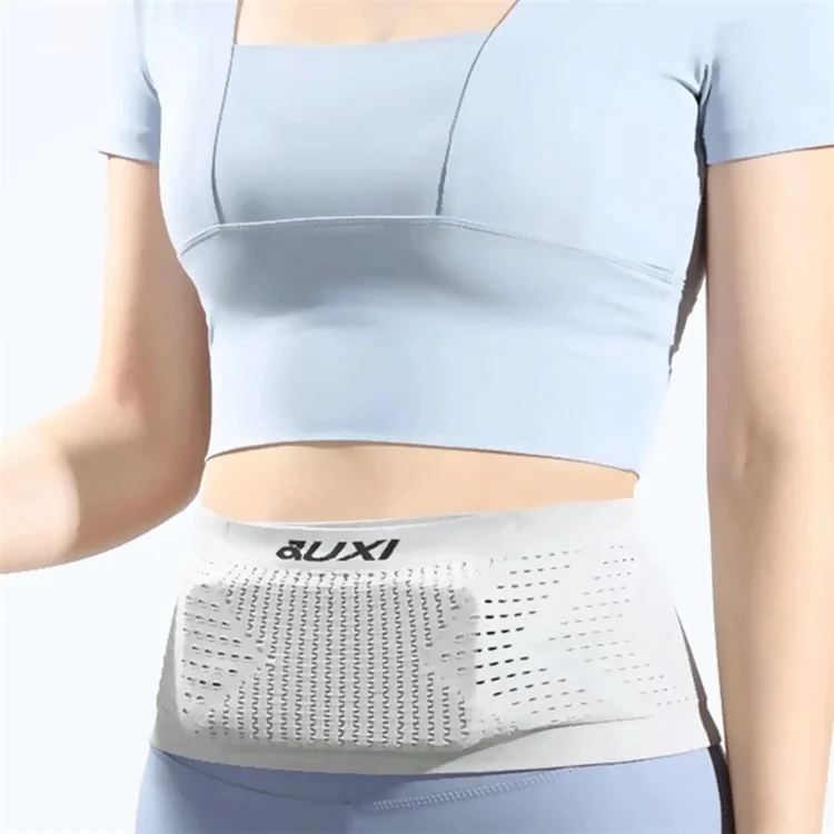 JUXI BB02 Elastic Running Belt Waist Bag Fanny Pack for Carrying Cell Phones - Light Grey / S