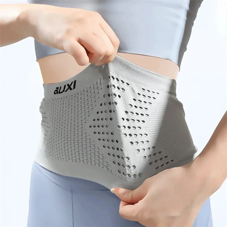 JUXI BB02 Elastic Running Belt Waist Bag Fanny Pack for Carrying Cell Phones - Light Grey / S