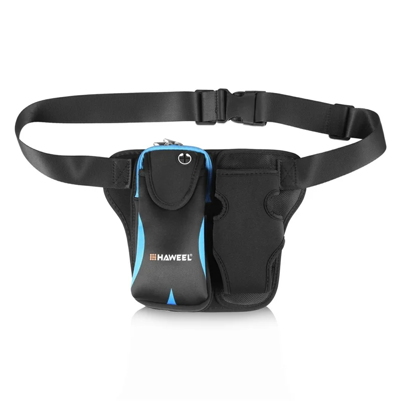 HAWEEL HWL2139 Elastic Running Waist Bag Fanny Pack for Phones Bottles - Blue