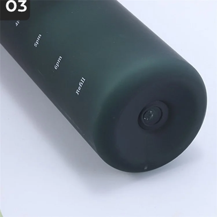 1000ML Fitness Matte Water Bottle PC Drinking Cup (BPA-Free, NO FDA Certified) - Noir