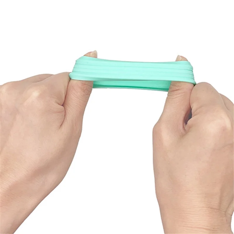 Hollow-Out Luggage Wheel Cover Silicone Silent Protection Case for Carry-On Luggage - Mint Green