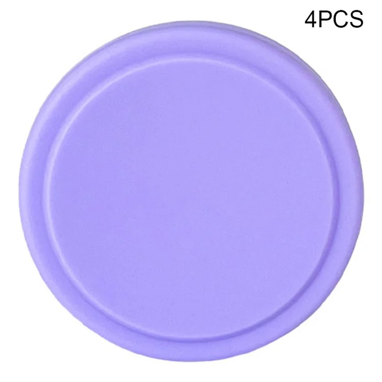 4Pcs Luggage Wheel Protective Cover Reduce Noise Trolley Case Wheel Silicone Sleeve - Roxo